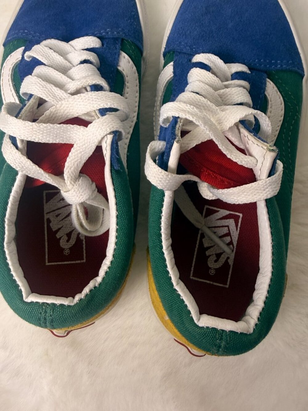 Vans Old Skool Multi-Color Colorblock Sneakers - Picture 5 of 7
